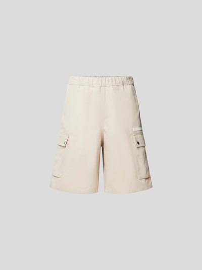 GmbH Cargoshorts mit Label-Patch Sand 2