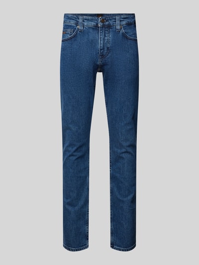 BOSS Orange Slim fit jeans met labelapplicatie, model 'Delaware' Blauw - 2