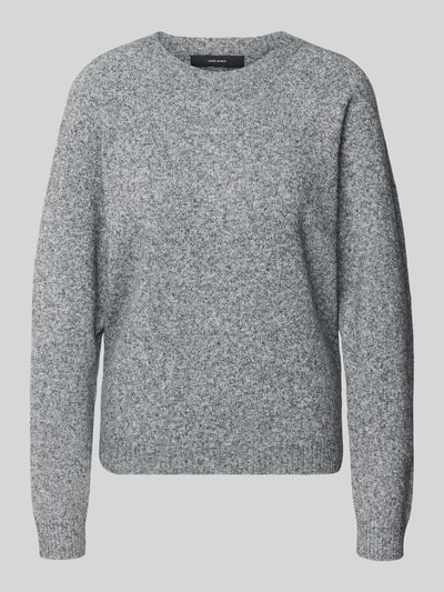 Vero Moda Regular fit gebreide pullover met ronde hals, model 'DOFFYSHINE' Antraciet - 2