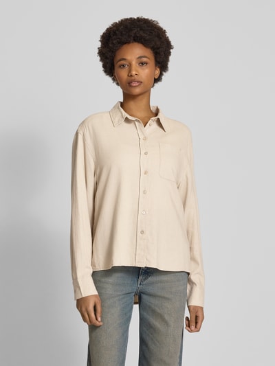 Only Regular fit blouse met lange mouwen, model 'CARO' Zand - 4