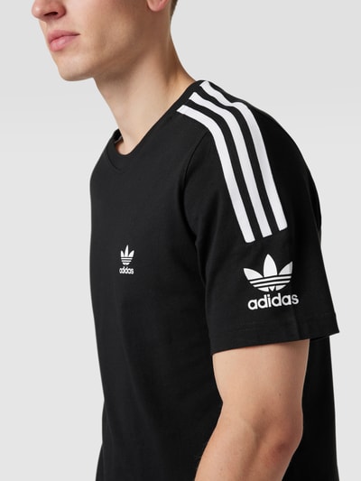 adidas Originals T-Shirt mit Kontraststreifen Black 3