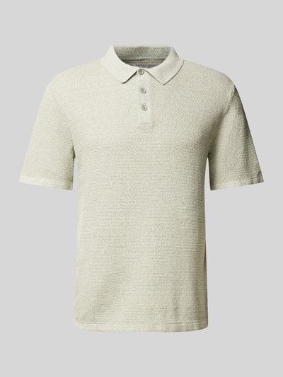 Jack & Jones Regular Fit Poloshirt mit Label-Stitching Modell 'GEORGE' Mint Melange 1