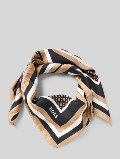 BOSS Tuch aus reiner Seide Mittelbraun 1