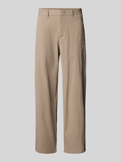 ARMANI EXCHANGE Straight Leg Hose mit Strukturmuster Beige 2