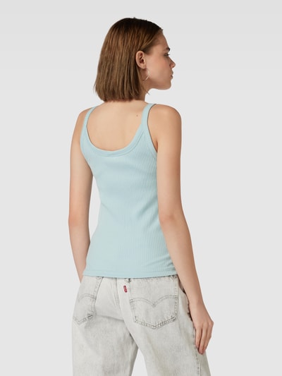 QS Tanktop in riblook Lichtblauw - 5