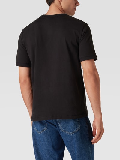 Marc O'Polo T-Shirt mit Logo-Stitching Black 5