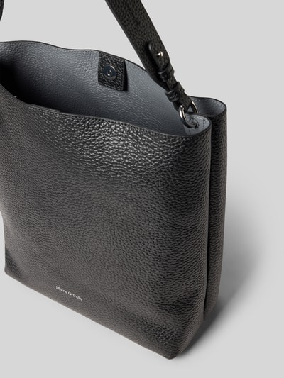 Marc O'Polo Shopper van echt runderleer, model 'BRINJA' Zwart - 4