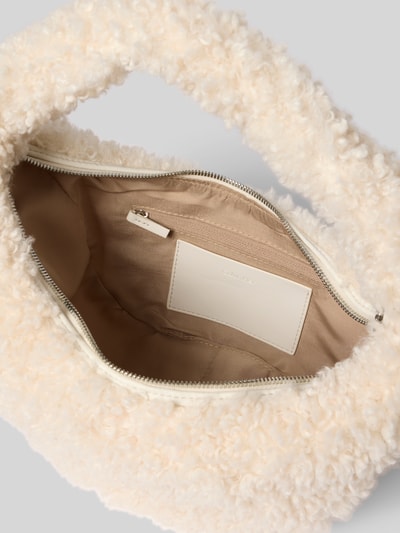 CK Calvin Klein Shoulder Bag mit Fellbesatz Modell 'Sherpa' Offwhite 5
