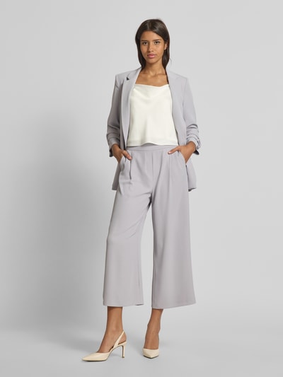 Jake*s Collection Kuloty z szeroką nogawką i zakładkami w pasie Lawendowy 1