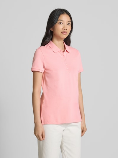 Christian Berg Woman Poloshirt mit kurzer Knopfleiste Pink 4