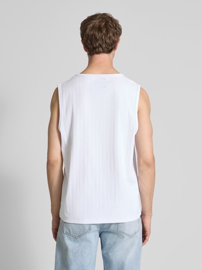 JACK & JONES Premium Tanktop in Ripp-Optik Modell 'BLACHUCK' Weiss 5