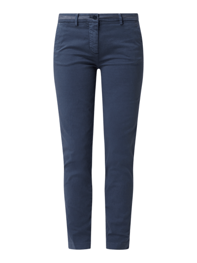 Mason's Straight fit chino met stretch, model 'NewYork' Donkerblauw - 2