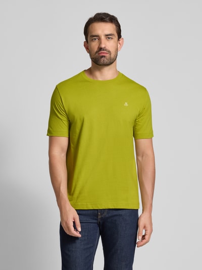 Marc O'Polo Regular fit T-shirt van puur katoen Mosterdgeel - 4