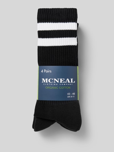 MCNEAL Sportsokken met stretch in een set van 4 paar Zwart - 3
