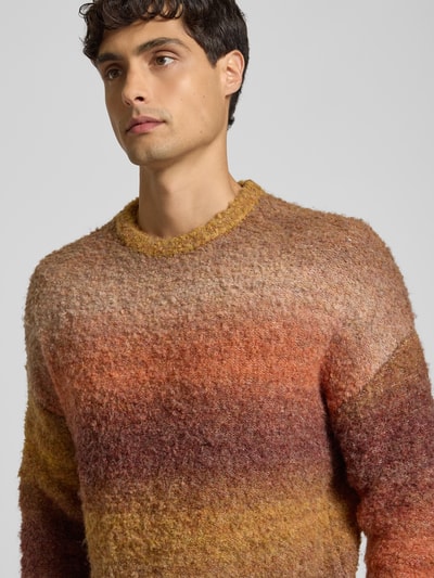 JAKE*S STUDIO MEN Regular Fit Pullover in Strick-Optik Rot 3