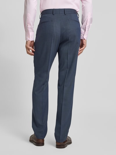 BOSS Regular Fit Anzughose mit Bügelfalten Modell 'Lenon' Blau 5