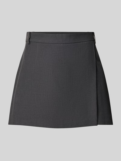 Produktfoto, dunkelgrauer Regular Fit Skort mit Gürtelschlaufen Modell 'LINDA' von ONLY, glatte Oberfläche, Damen Mini-Rock von ONLY