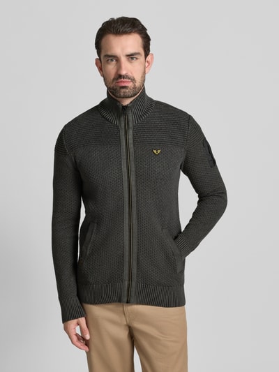PME Legend Gebreid jack met ritssluiting Olijfgroen - 4