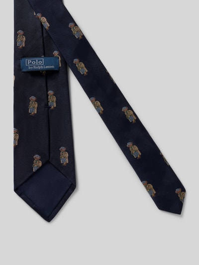 Polo Ralph Lauren Krawatte aus reiner Seide mit Allover-Muster Marine 2