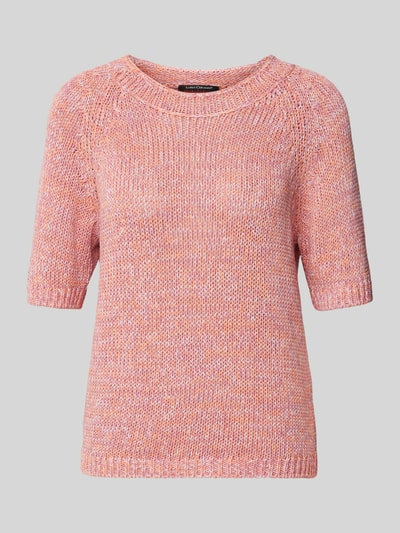 Luisa Cerano Gebreide pullover met ronde hals Felroze gemêleerd - 2