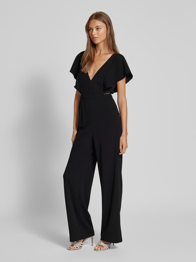 Jake*s Cocktail Jumpsuit mit Taillenband und Cut Outs Black 1