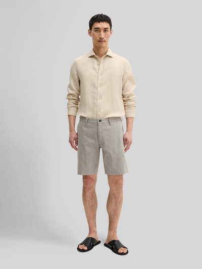 Marc O'Polo Regular Fit Bermuda aus Baumwoll-Elasthan-Mix Modell 'SALO' Mittelgrau 1