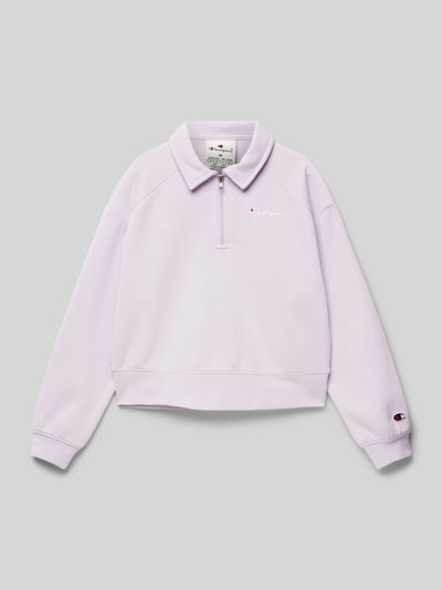 CHAMPION Sweatshirt met logostitchings Lila - 1