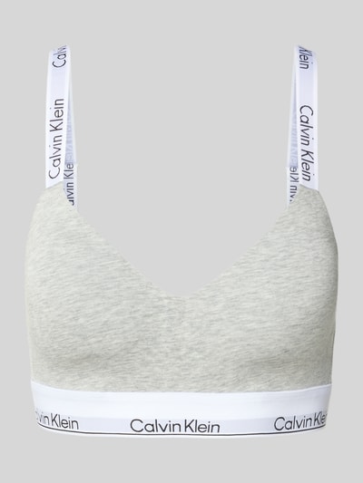 Calvin Klein Underwear Bralette mit Label-Bund Hellgrau 1