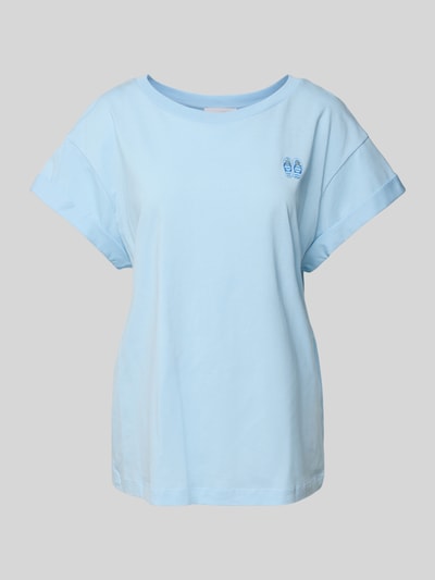 Rich & Royal T-shirt met motiefdetail Lichtblauw - 2