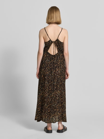 ICHI Midikleid aus reiner Viskose Modell 'Marrakech' Black 5