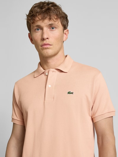 Lacoste Regular Fit Poloshirt mit Label-Patch Rostrot 3