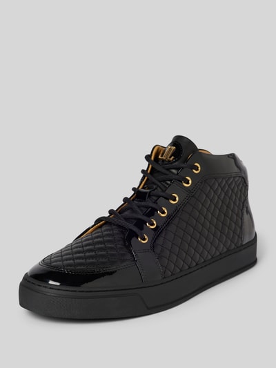 Leandro Lopes Sneaker mit Schnürverschluss Modell 'Ezio' Black 1