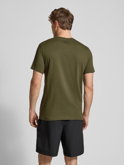Under Armour T-shirt z nadrukiem z logo Oliwkowy 5