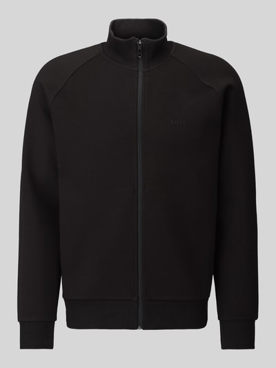 BOSS Green Sweatshirtjacke mit Logo-Detail Black 2