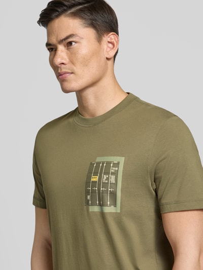 BOSS Orange Regular Fit T-Shirt aus reiner Baumwolle Khaki 3