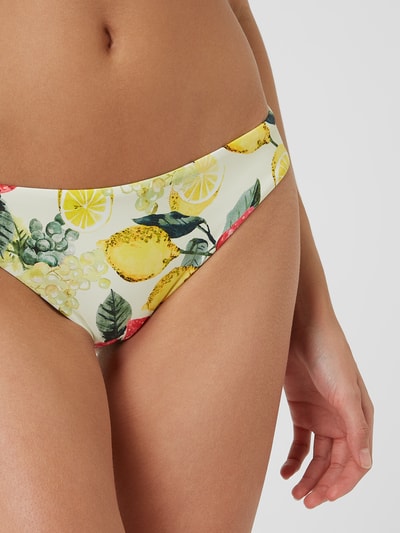 Seafolly Bikinibroekje met all-over motief, model 'Lemoncello' Geel - 3