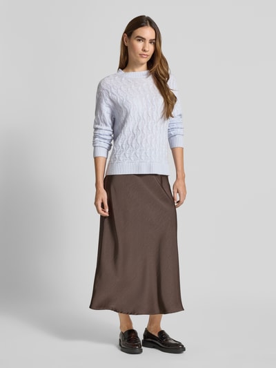 Christian Berg Woman Strickpullover aus Kaschmir mit Rundhalsausschnitt Hellblau 1