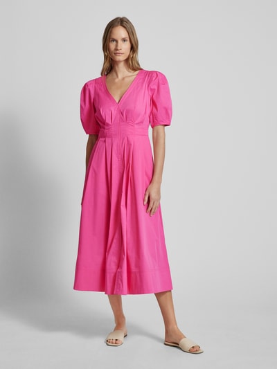 Ted Baker Midikleid mit Puffärmeln Modell 'LEDRA' Pink 4