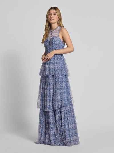 Hey Kyla Abendkleid aus Tüll im Stufen-Look Bleu 1