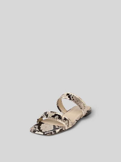 Iro Pantoletten aus echtem Leder Beige 2