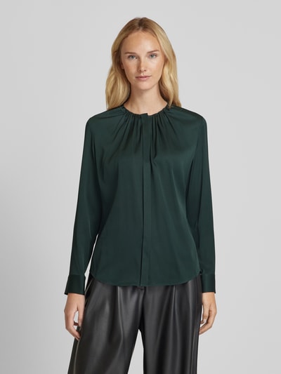 BOSS Blouse met ruches, model 'Banorah' Flessengroen - 4