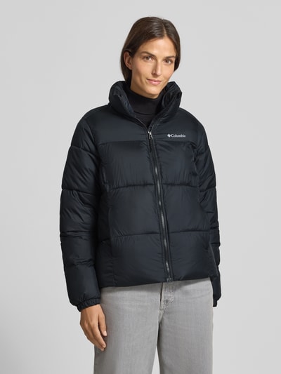 COLUMBIA Kurtka pikowana ze stójką i zamkiem błyskawicznym model ‘Puffect™’ Czarny 4