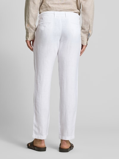 MCNEAL Leinenhose mit Tunnelzug und Gesäßtaschen Weiss 5