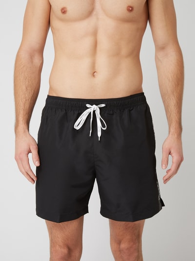 Calvin Klein Underwear Spodenki kąpielowe z paskami logo Czarny 3