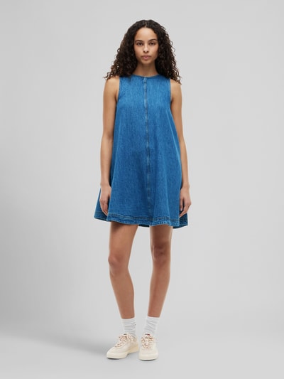 Tommy Jeans A-Linien Minikleid aus reiner Baumwolle Blau 4