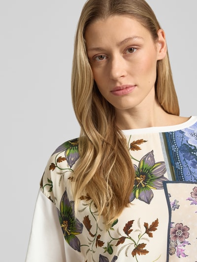 Weekend Max Mara Bluzka o kroju relaxed fit z mieszanki bawełny model 'PAMPAS' Biały 3