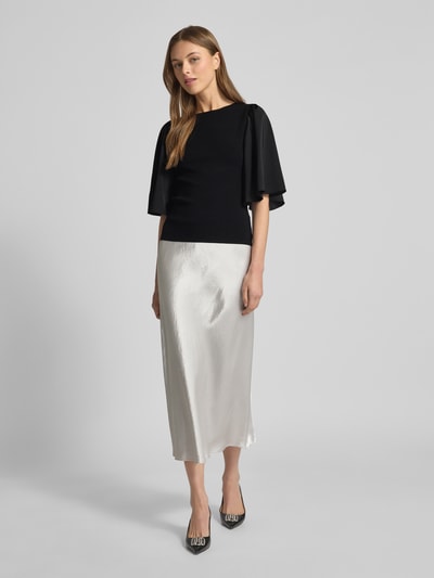 Gestuz T-Shirt mit Ärmeln aus fließendem Stoff Modell 'sama' Black 1