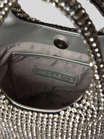 VALENTINO BAGS Handtasche mit Ziersteinbesatz Modell 'NABILAH' Silber 4