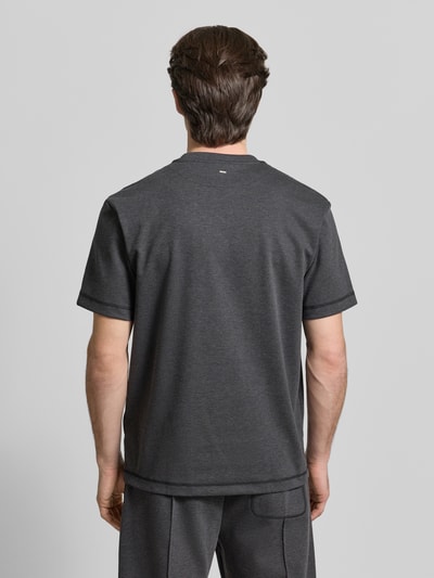 HUGO Regular Fit T-Shirt mit Baumwoll-Anteil Modell 'DILANSO' Mittelgrau 5