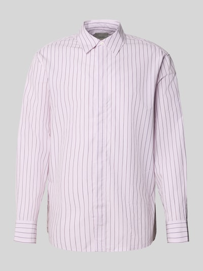 CK Calvin Klein Freizeithemd mit verdeckter Knopfleiste Bordeaux 2